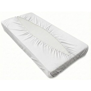 Jersey prostěradlo obálkového střihu 80x200 bílá