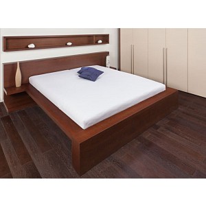 Jersey prostěradlo obálkového střihu 80x200 bílá