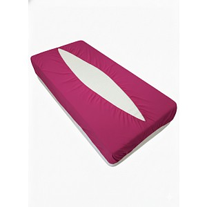 Jersey prostěradlo obálkového střihu 80x200 bordová