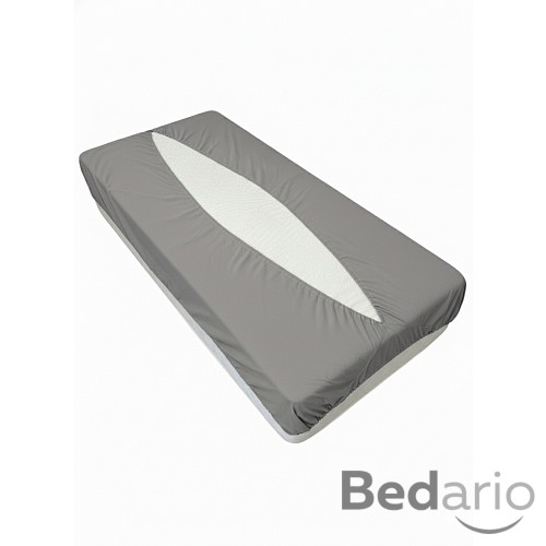 Jersey prostěradlo obálkového střihu 80x200 šedá