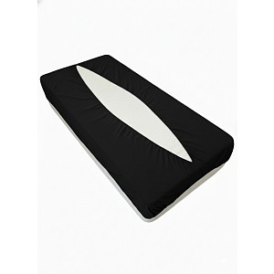 Jersey prostěradlo obálkového střihu 80x200 černá