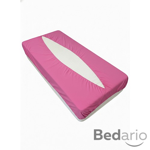 Jersey prostěradlo obálkového střihu 80x200 světle růžová