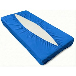 Jersey prostěradlo obálkového střihu 100x200 královská modrá