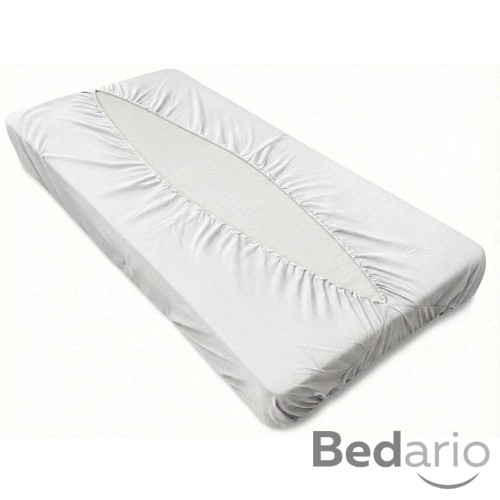 Jersey prostěradlo obálkového střihu 100x200 bílá