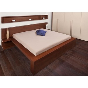 Jersey prostěradlo obálkového střihu 100x200 ořechová