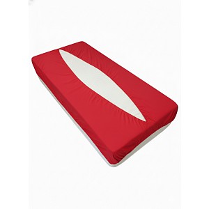 Jersey prostěradlo obálkového střihu 100x200 červená