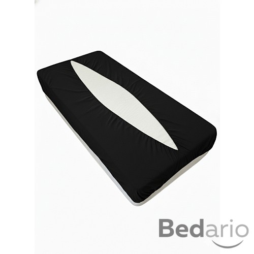 Jersey prostěradlo obálkového střihu 100x200 černá