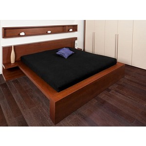 Jersey prostěradlo obálkového střihu 100x200 černá