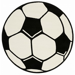Dětský kusový koberec Prime Pile Fussball 100015 - 100x100 (průměr) kruh