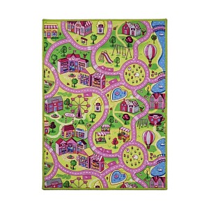 Dětský kusový koberec silnice Sweet Town 95x133