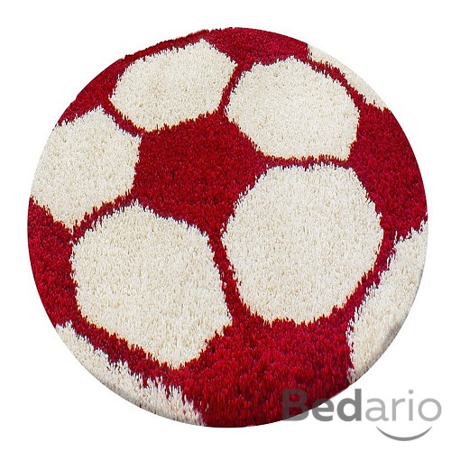 Dětský kusový koberec Fun 6001 red 100x100 (průměr) kruh