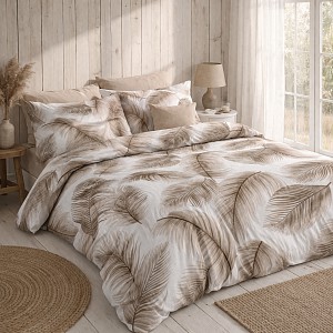 Francouzské krepové povlečení Deluxe 220x200+2x70x90 Peříčka