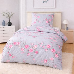 Krepové povlečení ECONOMY 140x200+70x90 Rose grey