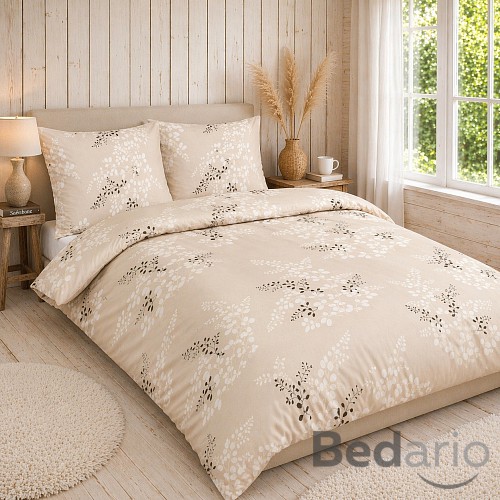 Bavlněné povlečení Deluxe 140x200+70x90 Větvička