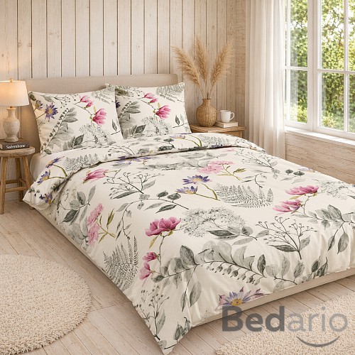 Bavlněné povlečení Deluxe 140x200+70x90 Magnolie