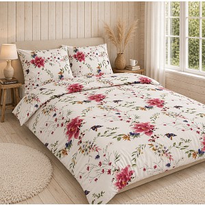 Bavlněné povlečení Deluxe 140x200+70x90 Gerbery