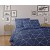 Prodloužené bavlněné povlečení NORDIC COLLECTION 140x220+70x90 GRID modré