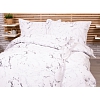 Zvýhodněná sada krepového povlečení na dvě klasická lůžka Deluxe - Mramor bílý