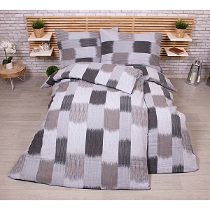 Zvýhodněná sada krepového povlečení na dvě klasická lůžka Deluxe - Tahy štětcem