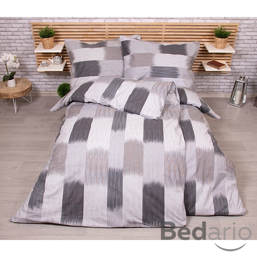 Zvýhodněná sada RANFORCE Bavlněného povlečení na dvě klasická lůžka - Tahy štětcem