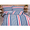 Zvýhodněná sada RANFORCE Bavlněného povlečení na dvě klasická lůžka - Pruhy modré