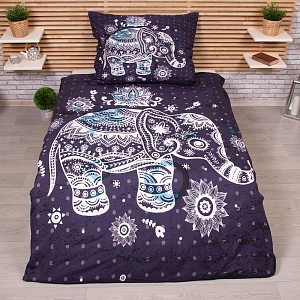 3D povlečení 140x200+70x90 Elephant