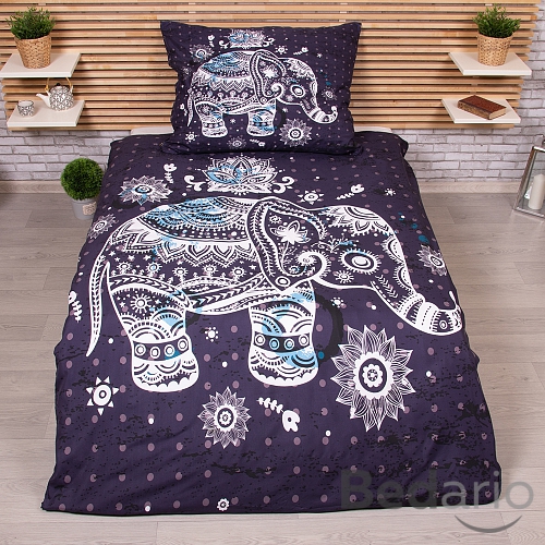 3D povlečení 140x200+70x90 Elephant