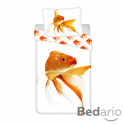 Bavlněné povlečení 140x200+70x90 Zlatá rybka