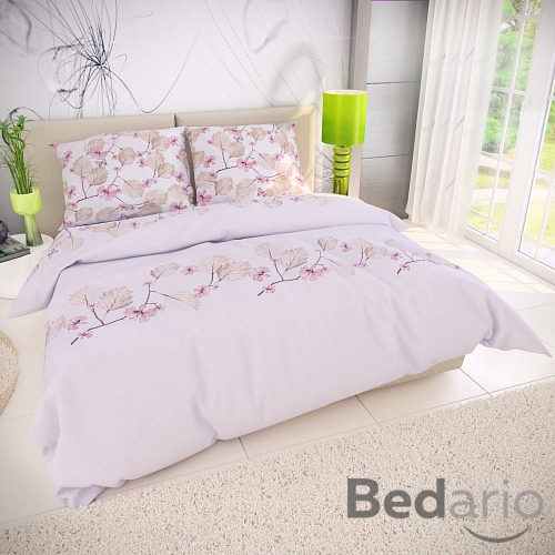 Bavlněné povlečení DELUXE 140x200+70x90 MARY růžová
