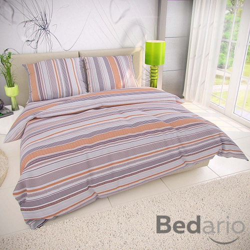 Bavlněné povlečení DELUXE 140x200+70x90 VENTA béžová