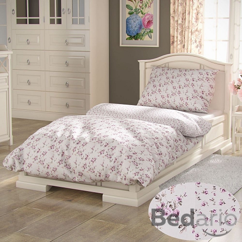 Francouzské bavlněné povlečení PROVENCE COLLECTION 220x200+2x70x90 ROSE fialové