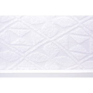 Žakárové prostěradlo 220x200 Premium - Bílá