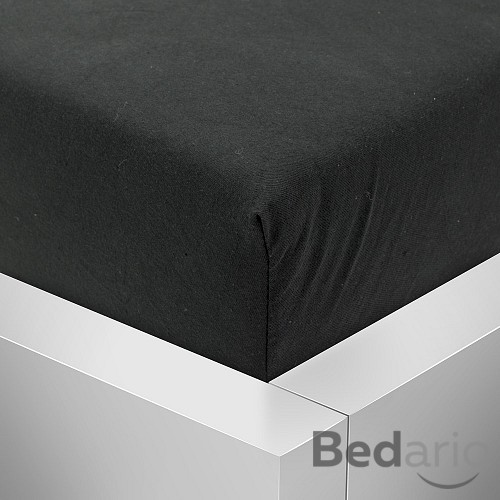 Jersey prostěradlo 140x200 Premium - Černá