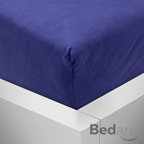 Jersey prostěradlo 220x200 Premium - Modrá