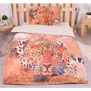 3D povlečení 140x200+70x90 Gepard Wild