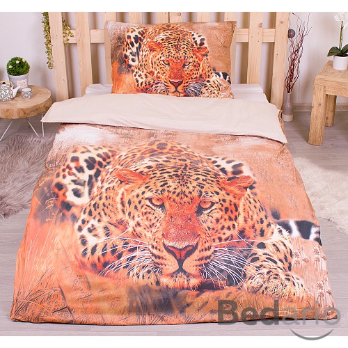 3D povlečení 140x200+70x90 Gepard Wild