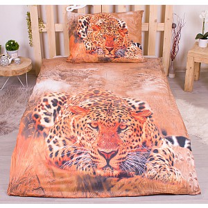 3D povlečení 140x200+70x90 Gepard Wild