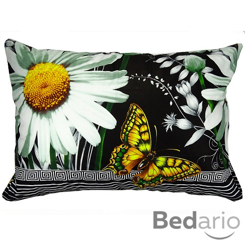 Bavlněný povlak Kopretiny Černé 40x40