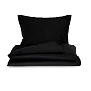 Saténové francouzské povlečení LUXURY COLLECTION 220x200+2x70x90cm černé