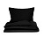 Saténové francouzské povlečení LUXURY COLLECTION 220x200+2x70x90cm černé