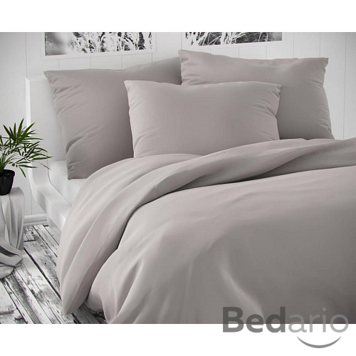 Saténové povlečení LUXURY COLLECTION 140x200+70x90cm světle šedé