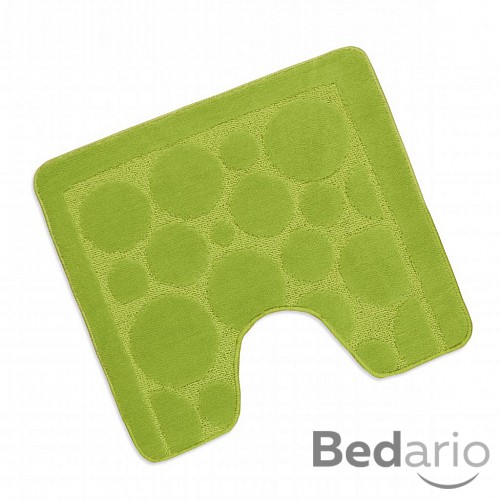 WC předložka 50x60cm světle zelená bublina