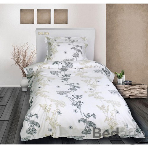 Saténové prodloužené povlečení LUXURY COLLECTION 140x220+70x90cm Joana bílá