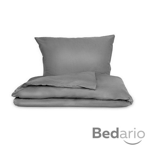 Saténové francouzské povlečení LUXURY COLLECTION 220x200+2x70x90cm tmavě šedé
