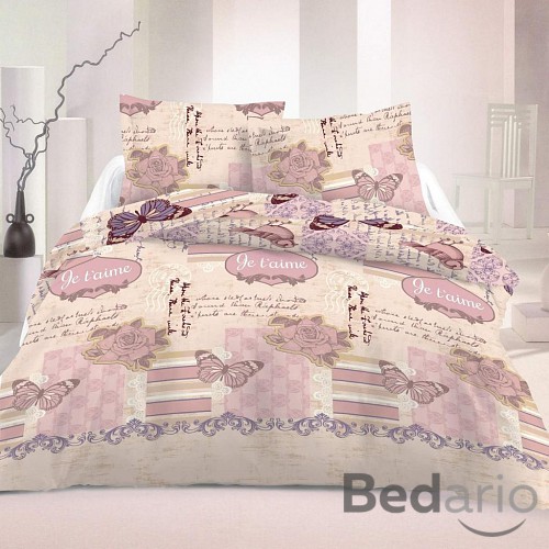 Saténové povlečení LUXURY COLLECTION 140x200+70x90cm Romantic