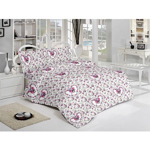 Francouzské krepové povlečení SPRING ROSE 220x200+2x70x90cm