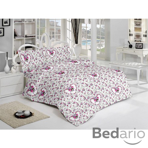 Francouzské krepové povlečení SPRING ROSE 220x200+2x70x90cm