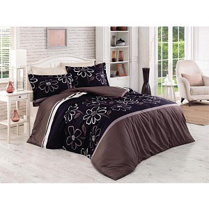 Saténové prodloužené povlečení LUXURY COLLECTION 140x220+70x90 Meadow