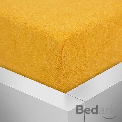 Froté prostěradlo 180x200 Premium - Zlatá