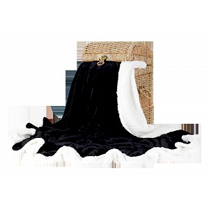 Deka beránek 150x200 - Černá